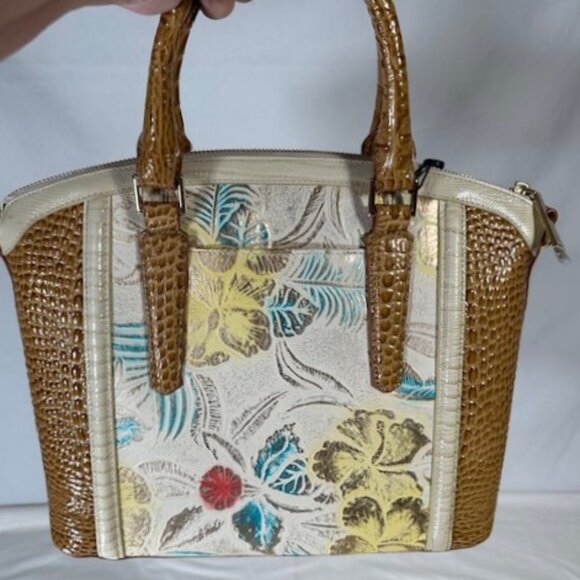 NWT VINTAGE BRAHMIN MULTI FLORA MEDIUM DUXBURY FLORAL PURSE/SHOULDER BAG/SATCHEL - Picture 4 of 14